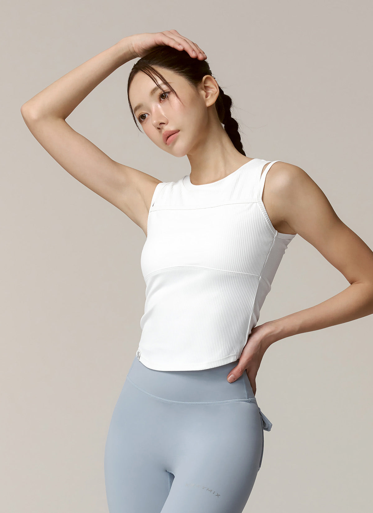 Soft Ribbed Layered Tank Top