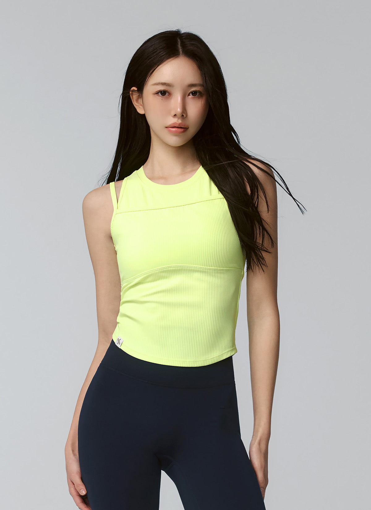 Soft Ribbed Layered Tank Top