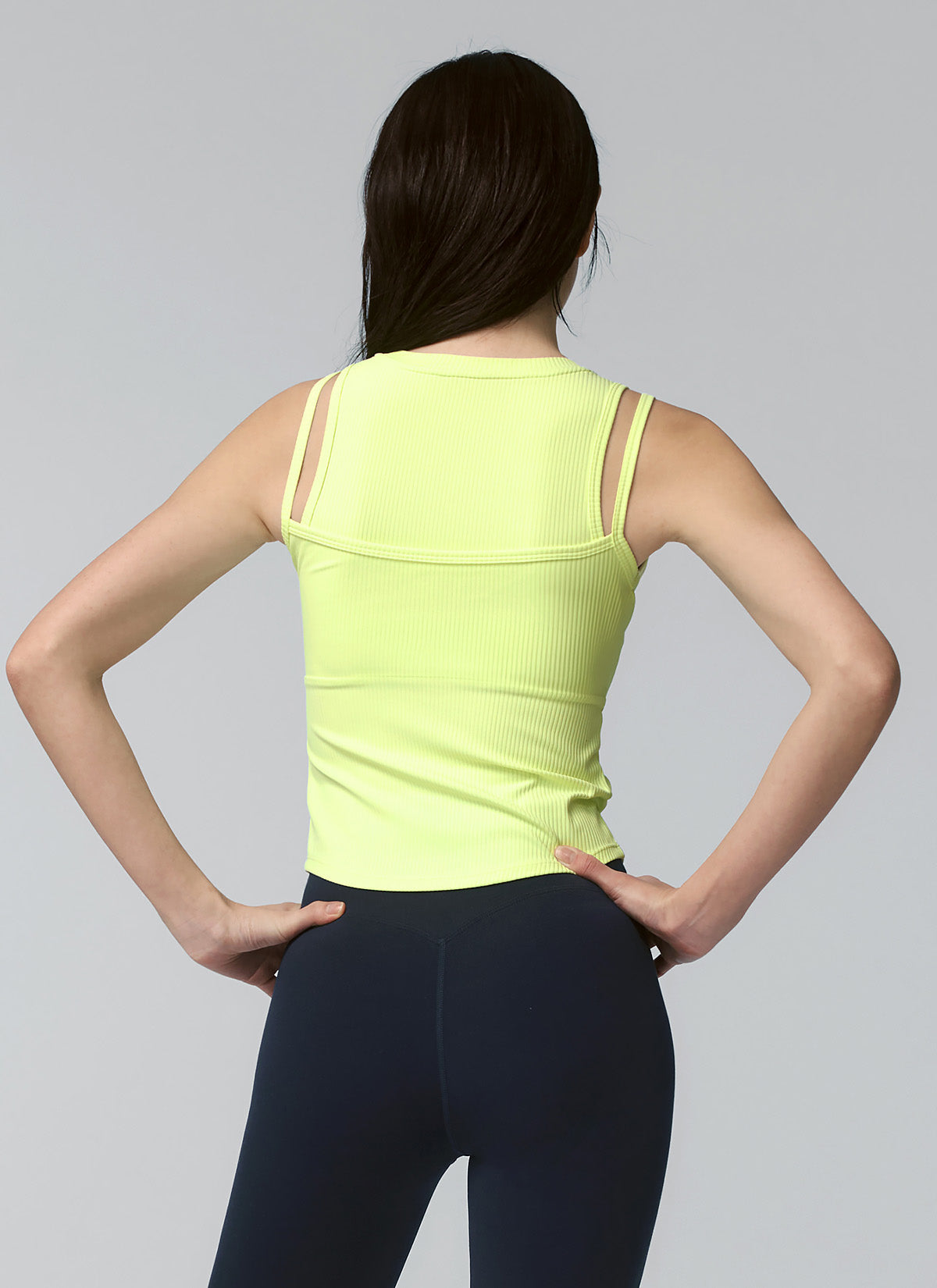 Soft Ribbed Layered Tank Top