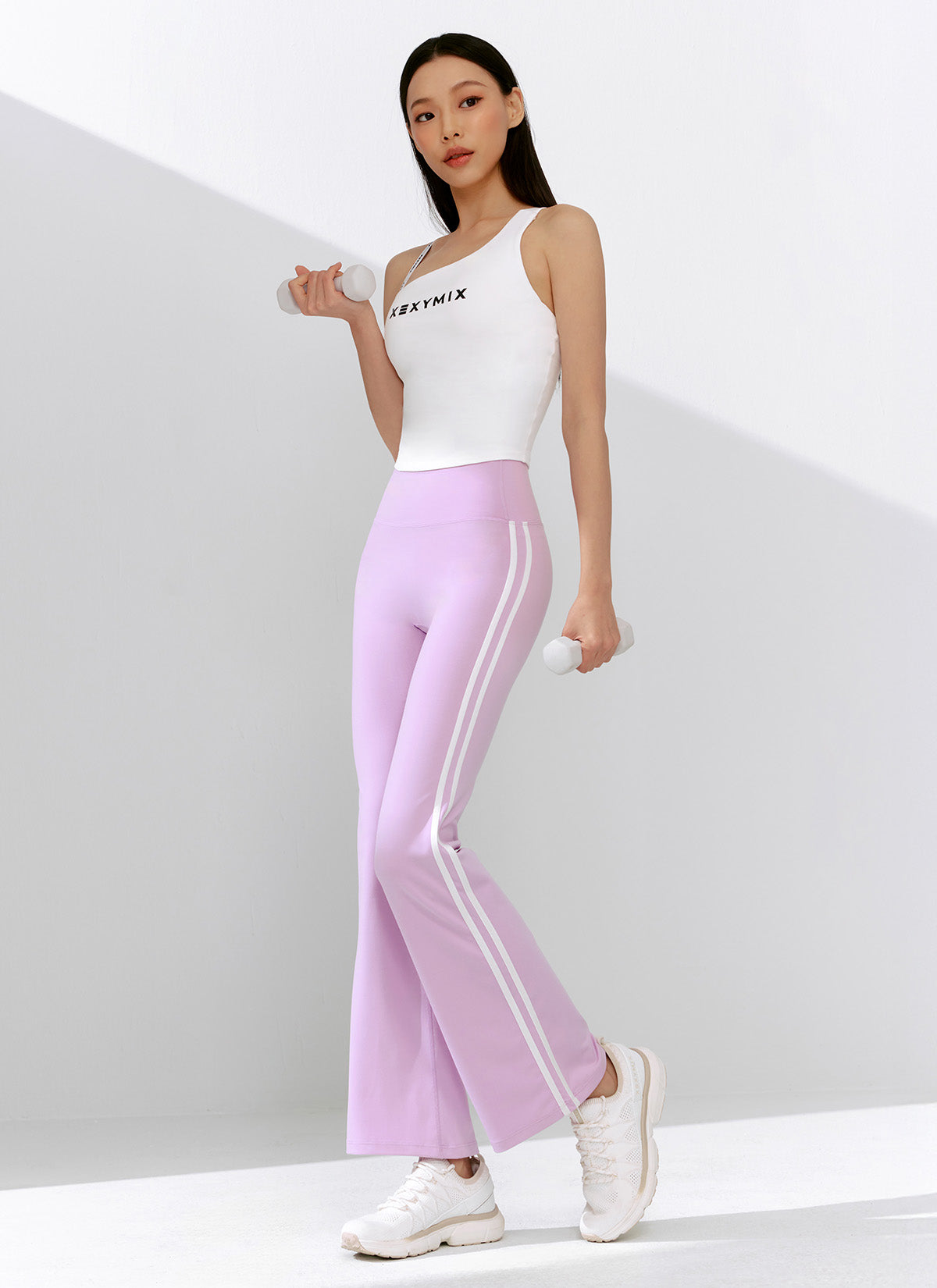 [1+1] Comfort Track Line Boots Cut Leggings