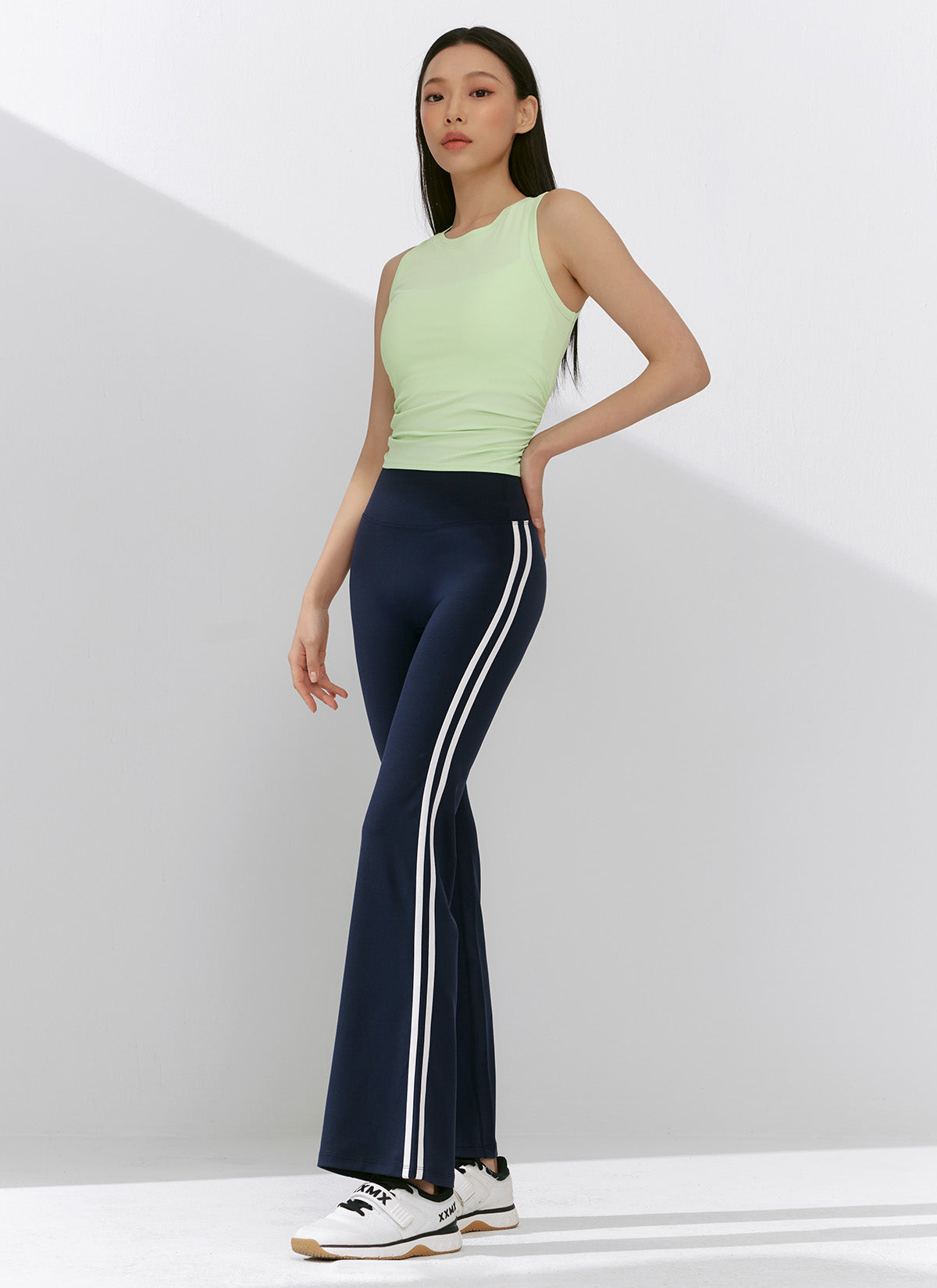 [1+1] Comfort Track Line Boots Cut Leggings
