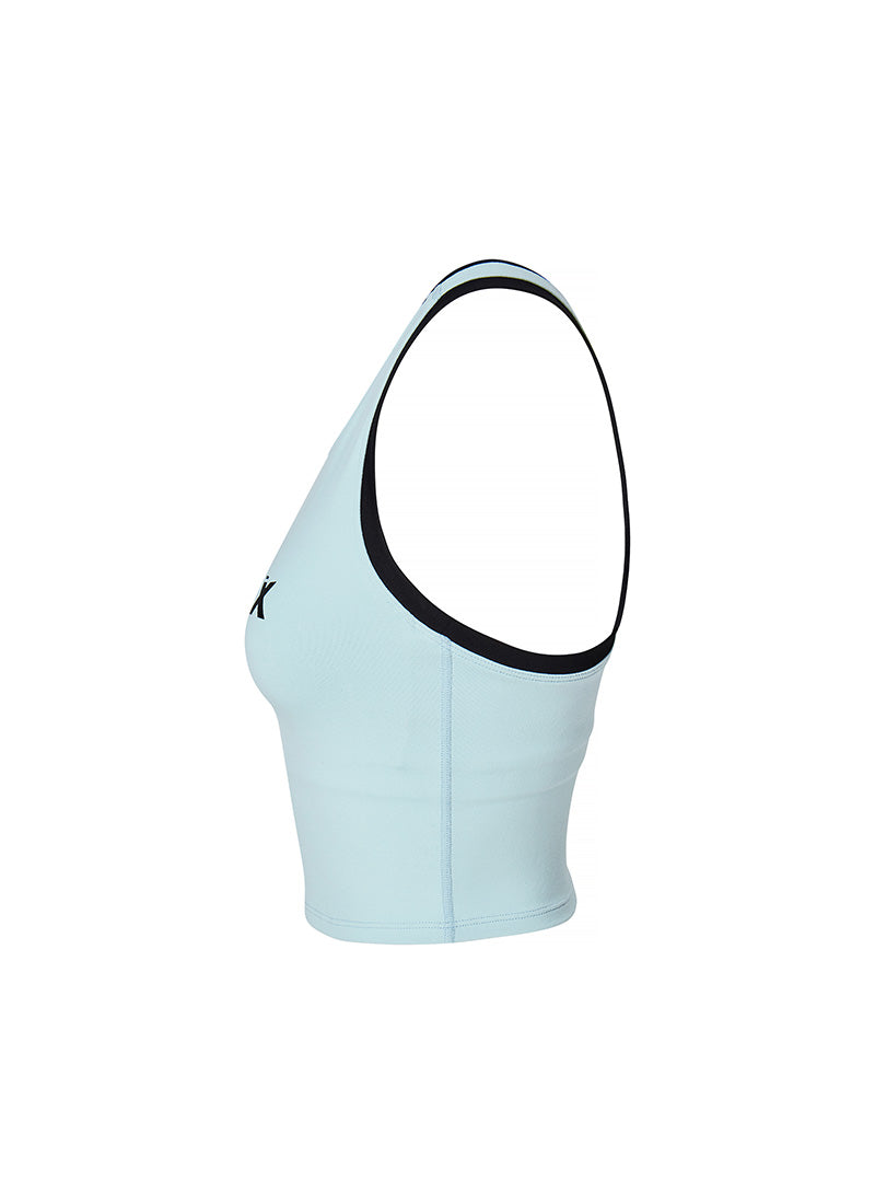 Sporty Logo Color Block Bra Top