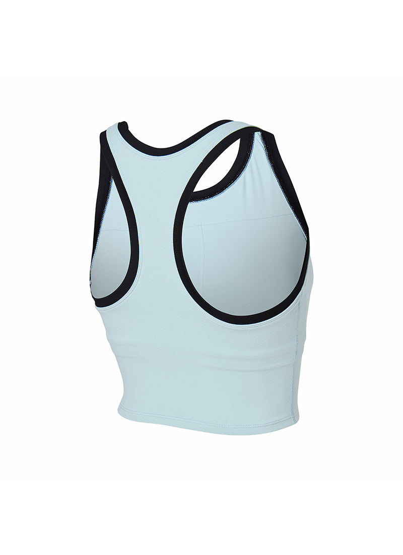 Sporty Logo Color Block Bra Top