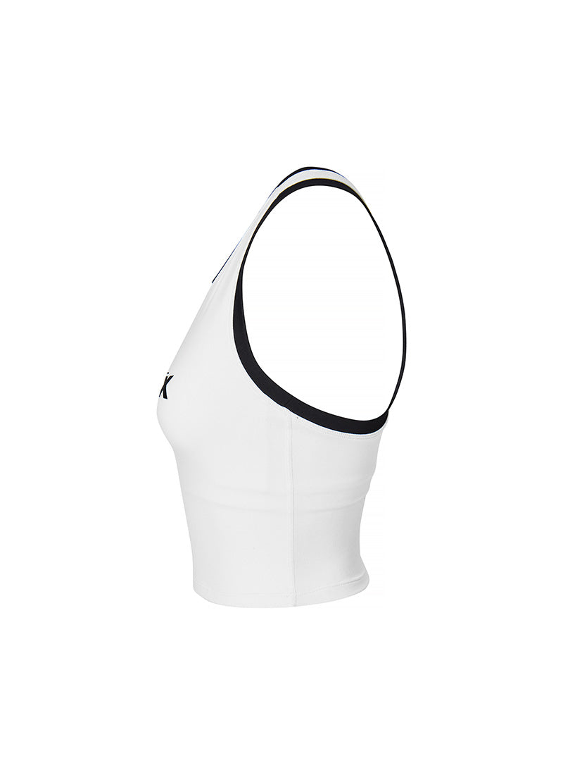 Sporty Logo Color Block Bra Top