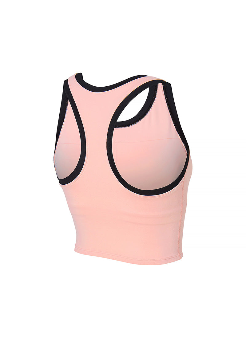 Sporty Logo Color Block Bra Top