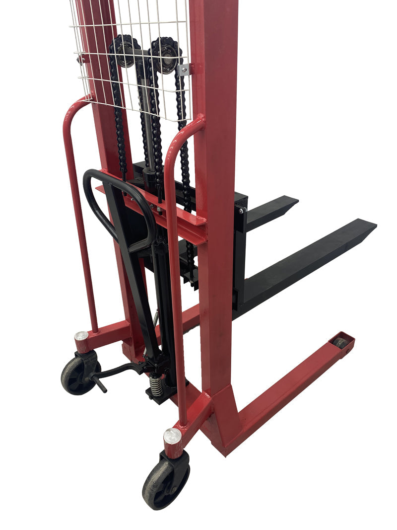 2 Ton Manual Hydraulic Pump Walkie Stacker Forklift Reach Pallet