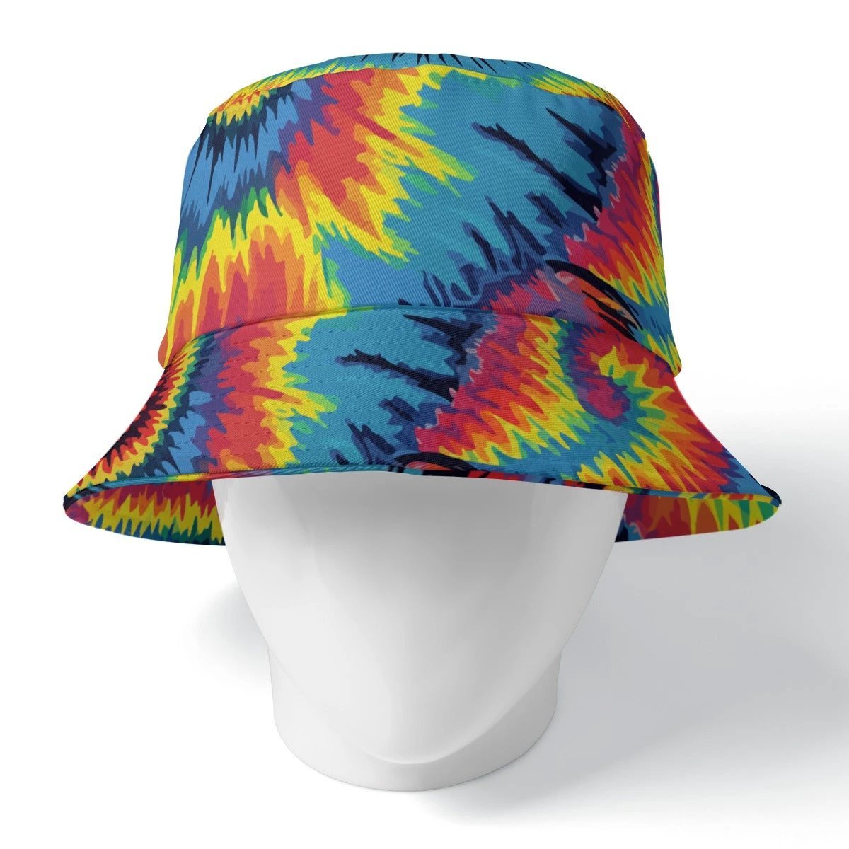 Crimson Ocean Reversible Bucket Hat for Bold Mood-Switchers — Boundless Bleeds AOP Both Sides Printed, Deep Red Fluid Abstract