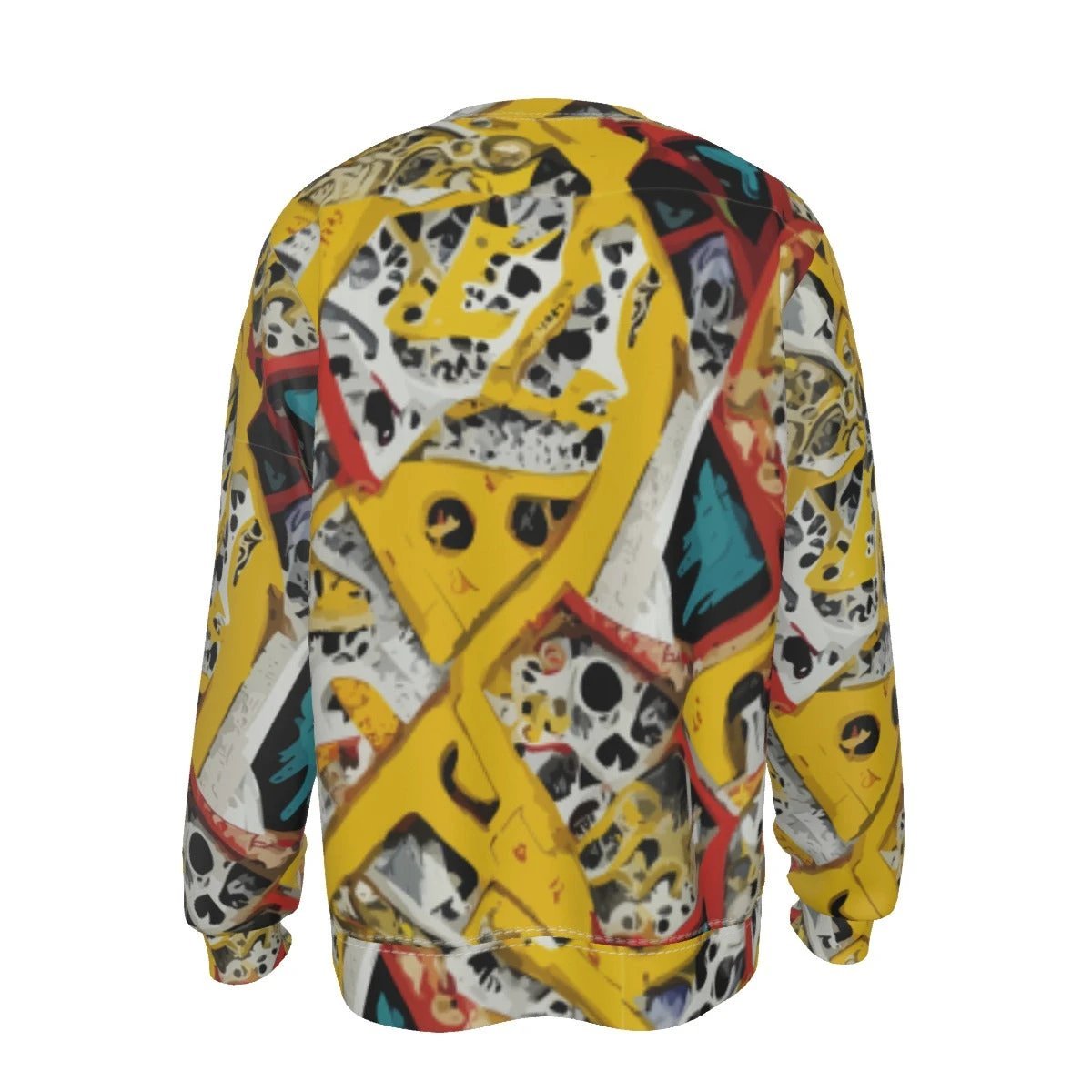 Skull Kid Inside AOP Sweatshirt | Fleece-Lined Streetwear by Dyles Mavis