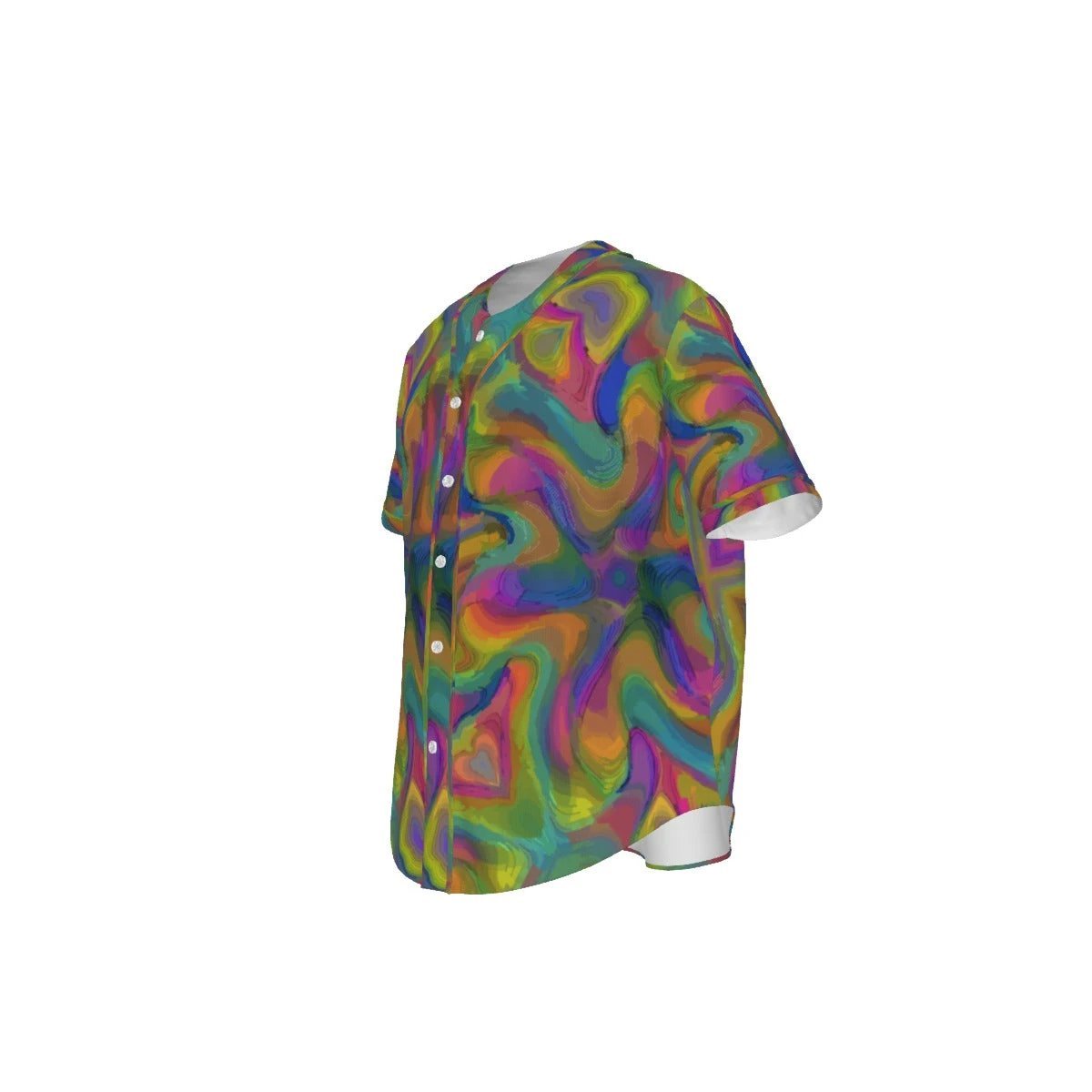 Holographic Collectors Card AOP Baseball Jersey for Streetwear Collectors — All-Over Print Statement Athletic Top, Gift for Him