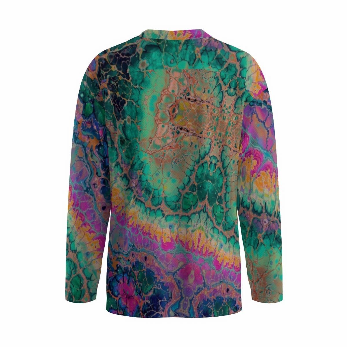 Cosmic Abstract Hockey Jersey for Streetwear Collectors — Full-Coverage AOP Mesh, Rink-to-Festival Statement, Bold Print Sports Jersey