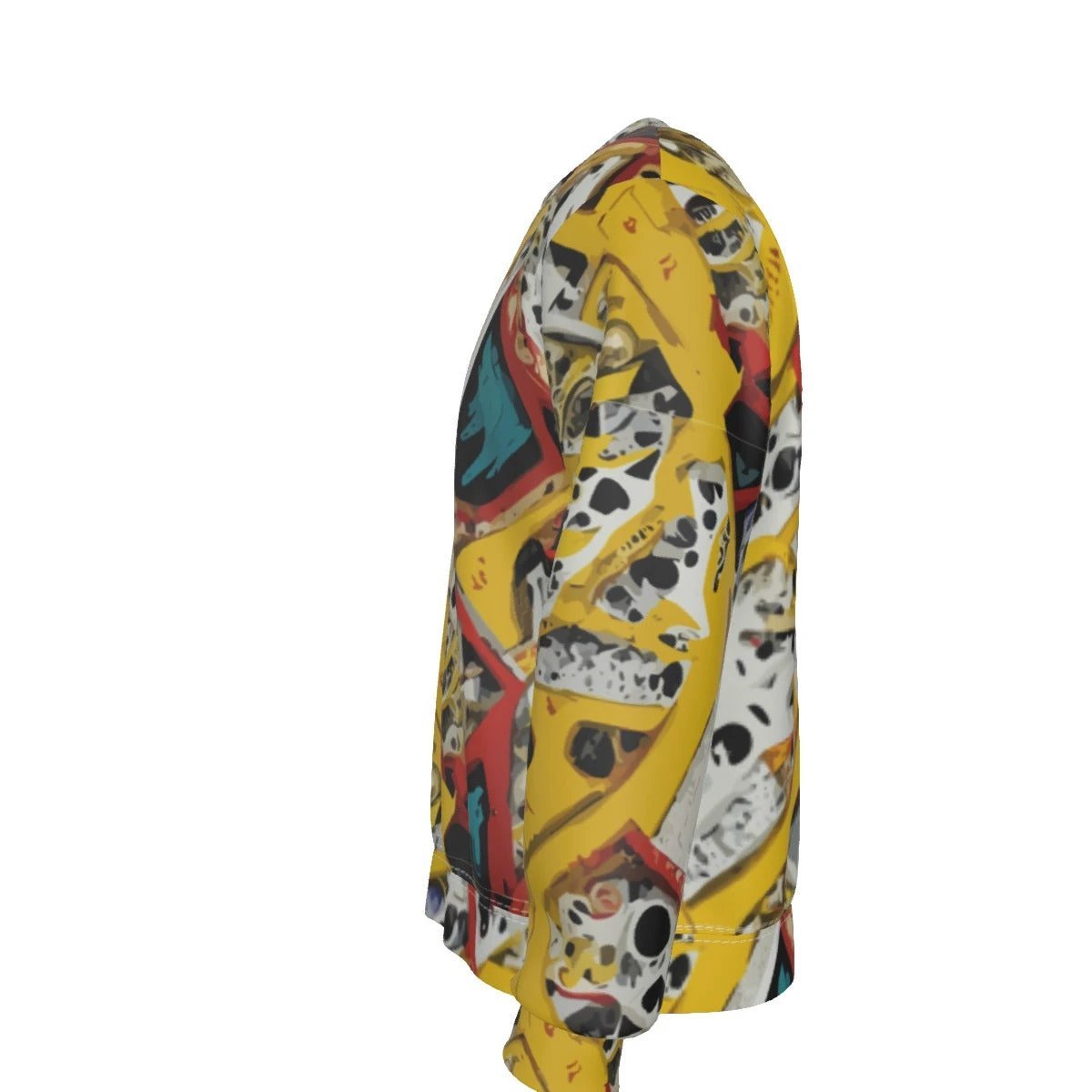 Skull Kid Inside AOP Sweatshirt | Fleece-Lined Streetwear by Dyles Mavis