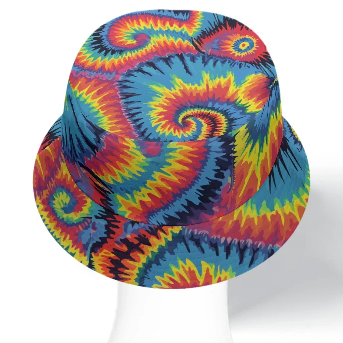 Crimson Ocean Reversible Bucket Hat for Bold Mood-Switchers — Boundless Bleeds AOP Both Sides Printed, Deep Red Fluid Abstract