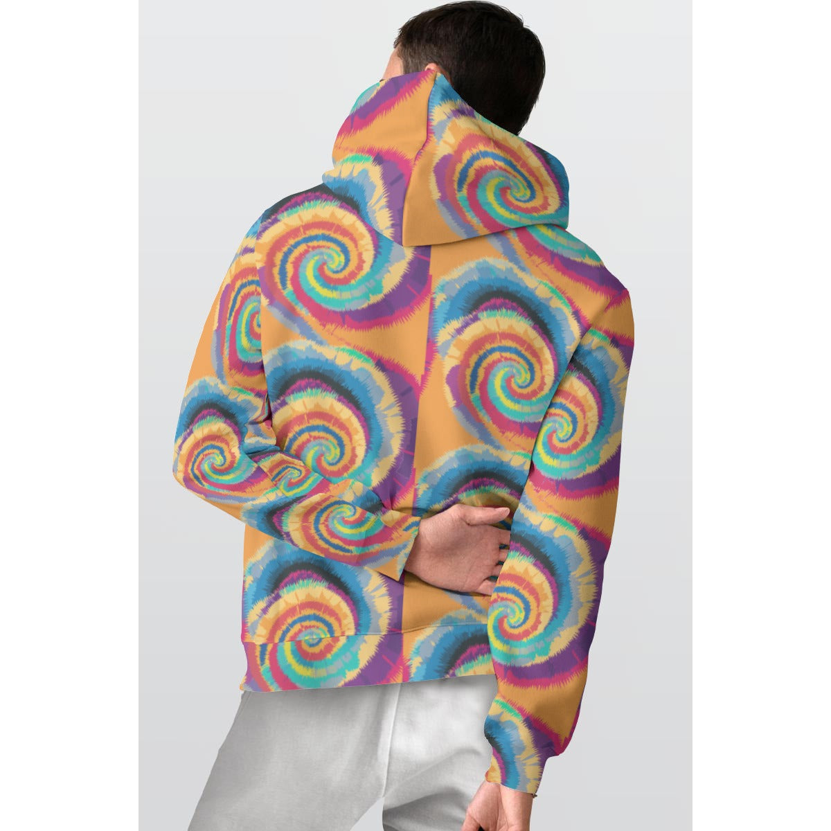 All-Over Print Men's Thicken Pullover Hoodie