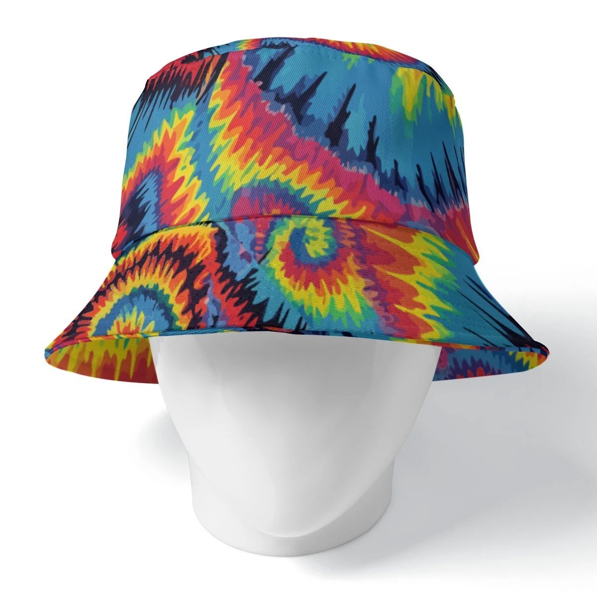 Crimson Ocean Reversible Bucket Hat for Bold Mood-Switchers — Boundless Bleeds AOP Both Sides Printed, Deep Red Fluid Abstract