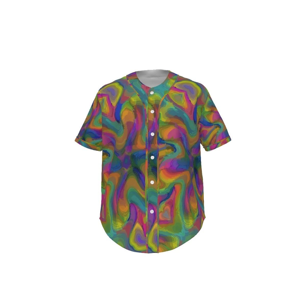 Holographic Collectors Card AOP Baseball Jersey for Streetwear Collectors — All-Over Print Statement Athletic Top, Gift for Him