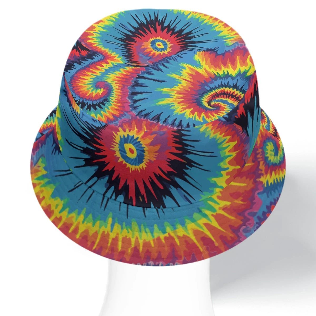 Crimson Ocean Reversible Bucket Hat for Bold Mood-Switchers — Boundless Bleeds AOP Both Sides Printed, Deep Red Fluid Abstract