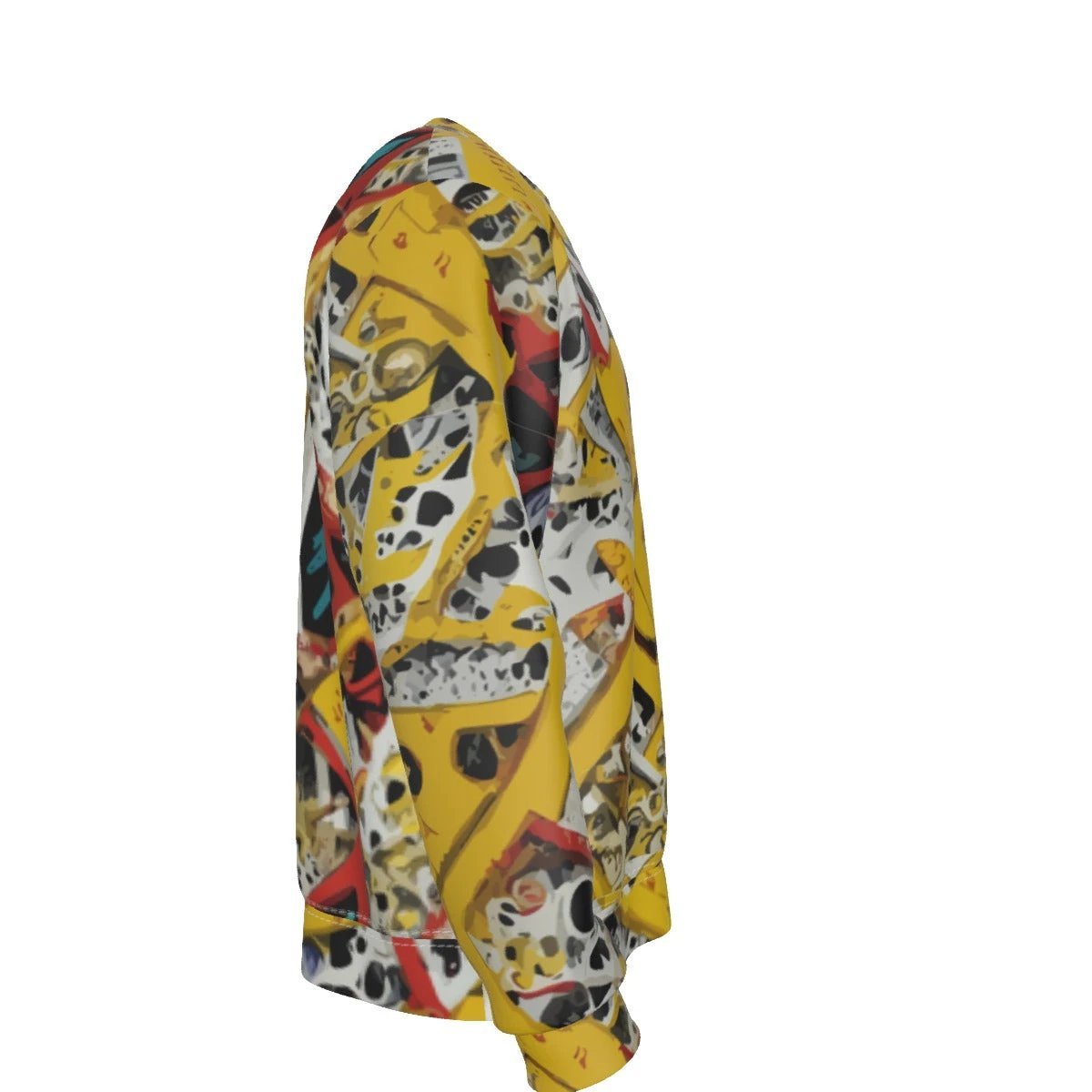 Skull Kid Inside AOP Sweatshirt | Fleece-Lined Streetwear by Dyles Mavis