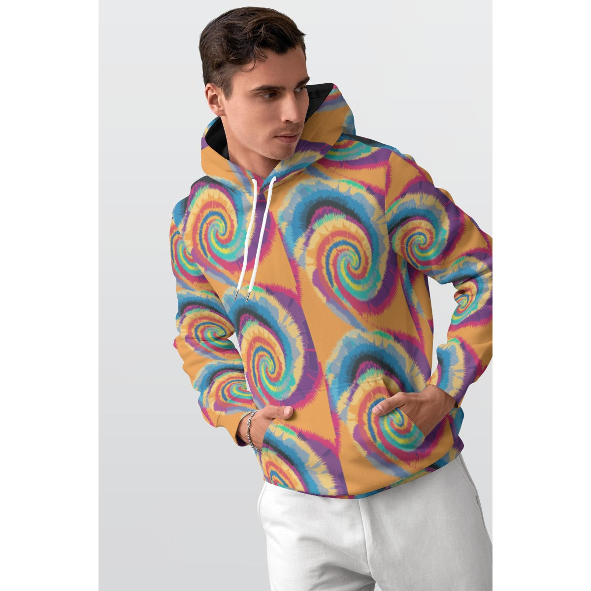 All-Over Print Men's Thicken Pullover Hoodie