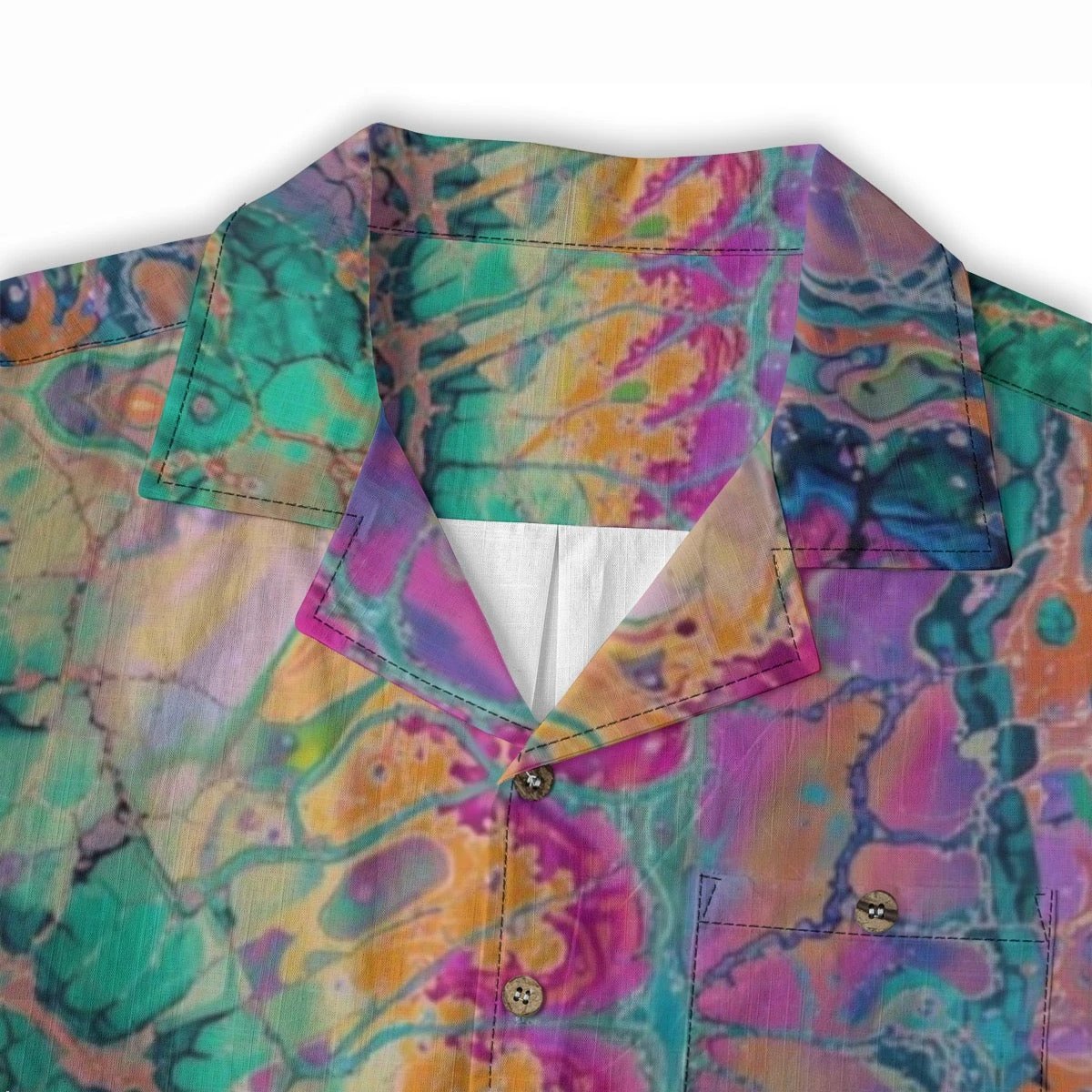 Maximalist Print Men's Hawaiian Shirt | AOP Short Sleeve Summer Button-Down