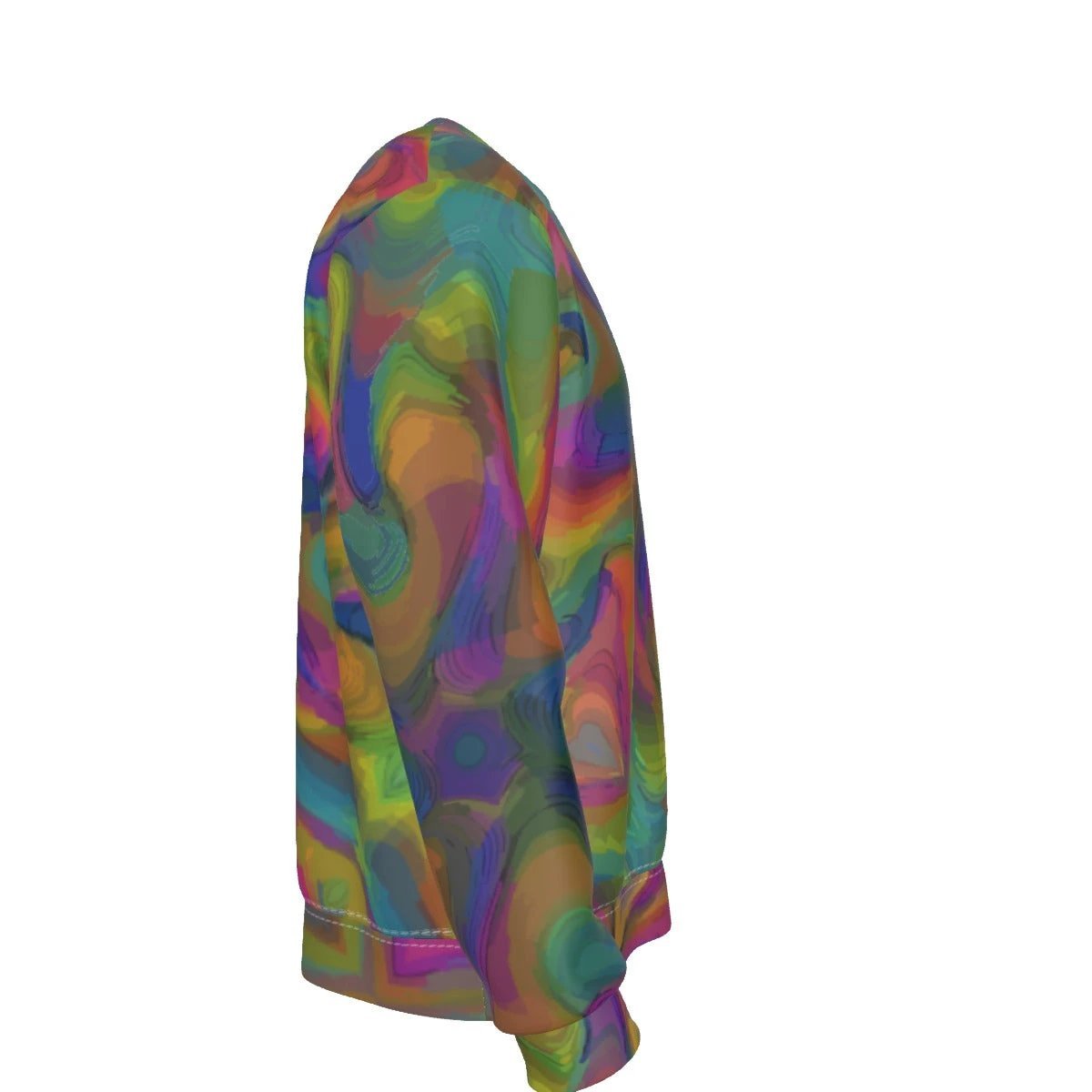 Color Storm — Psychedelic Marble AOP Heavy Fleece Sweatshirt | Men's Trippy Crewneck