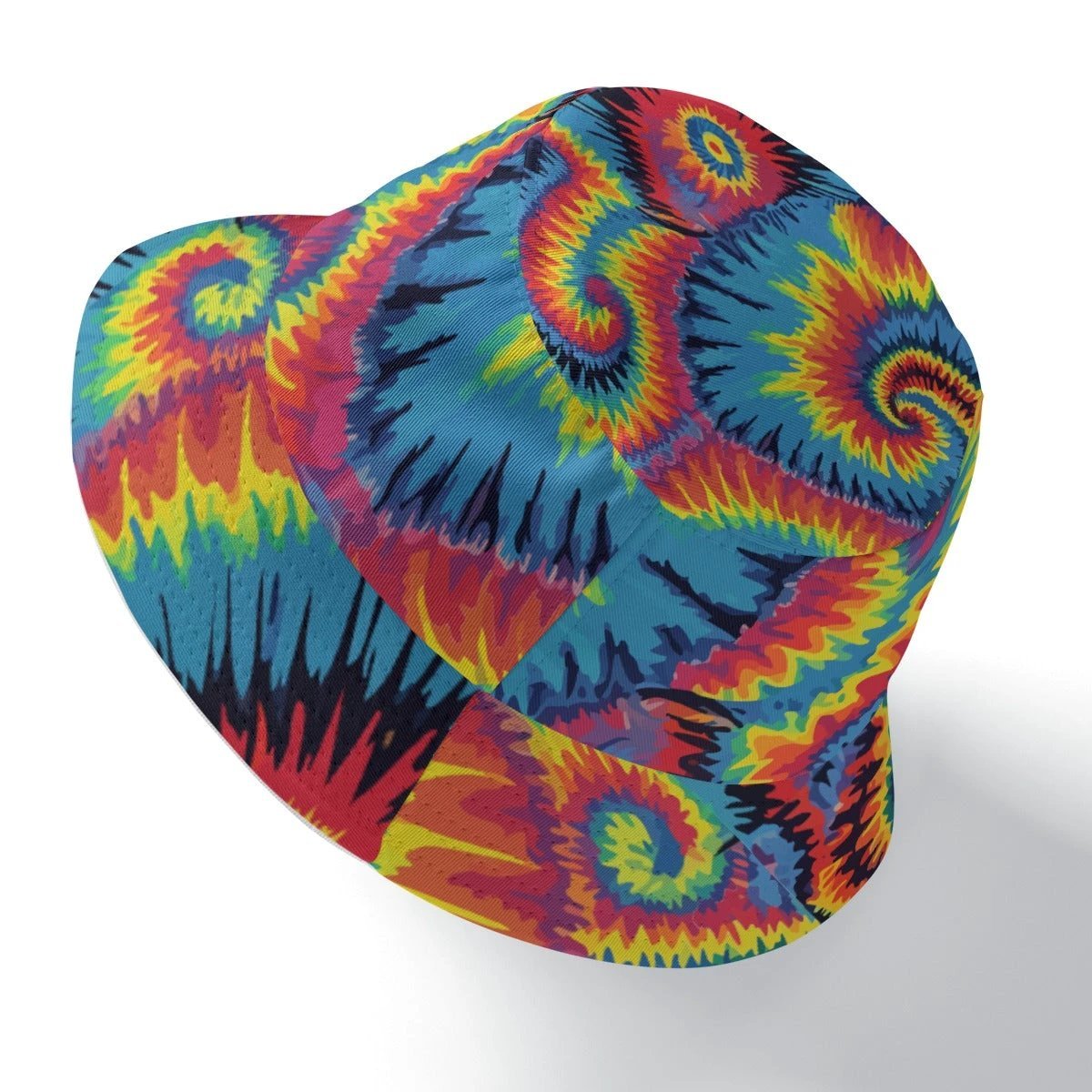 Crimson Ocean Reversible Bucket Hat for Bold Mood-Switchers — Boundless Bleeds AOP Both Sides Printed, Deep Red Fluid Abstract