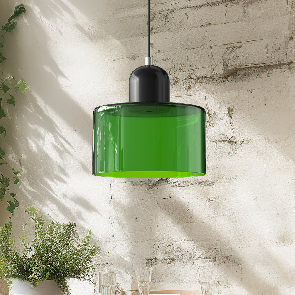 Bauhaus Glass E27 Pendant Light for Kitchen