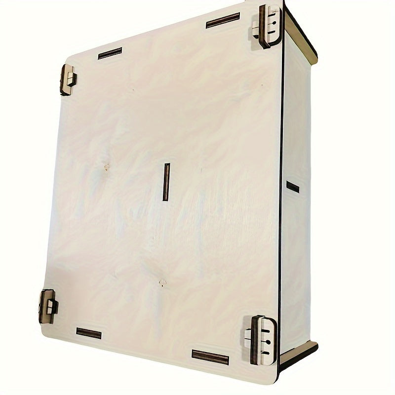 Beige Wooden Craft Organizer Box - SCI0