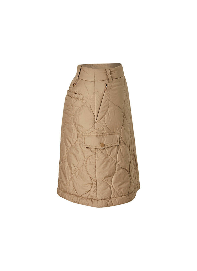 Quilted Cover-Up Wrap Skirt