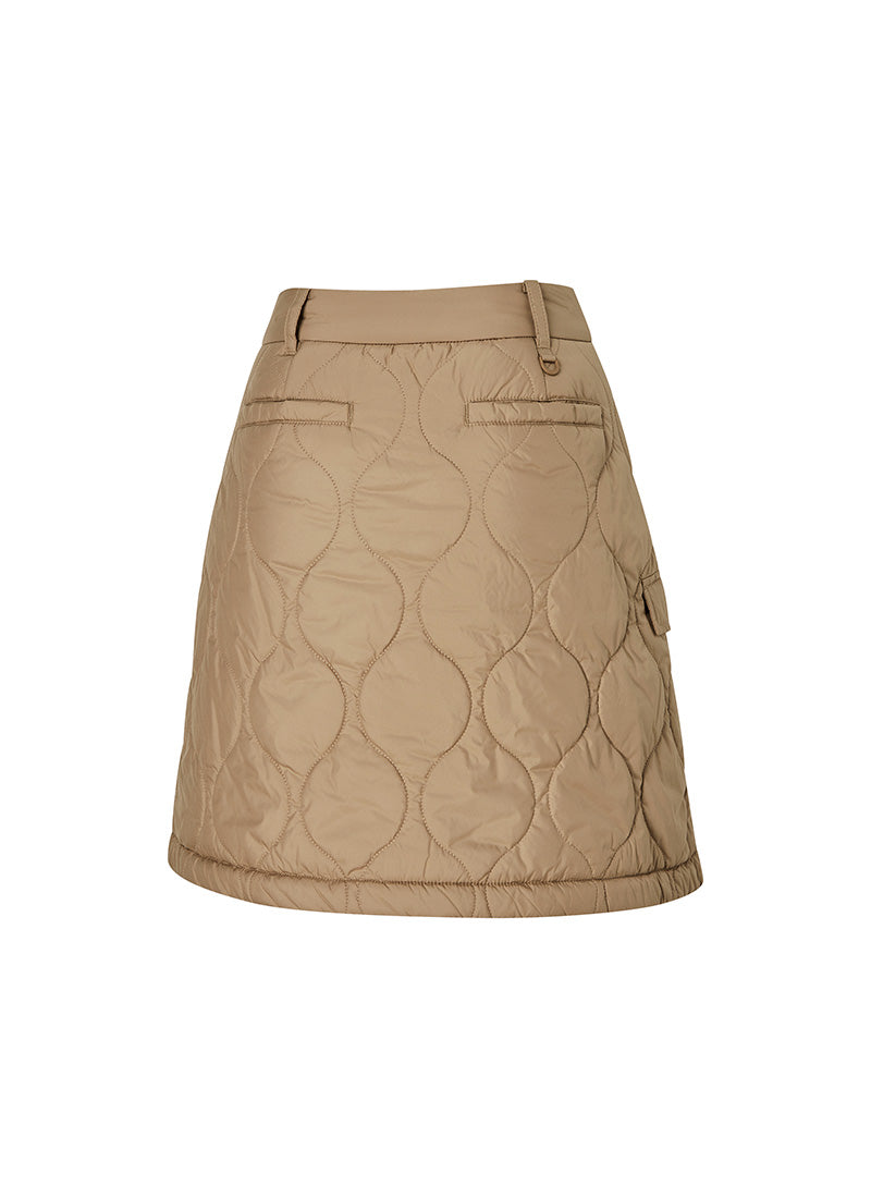 Quilted Cover-Up Wrap Skirt