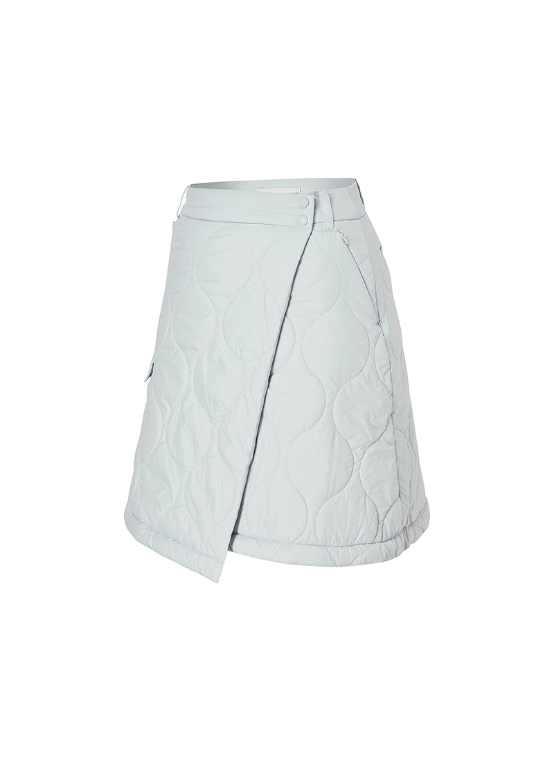 Quilted Cover-Up Wrap Skirt