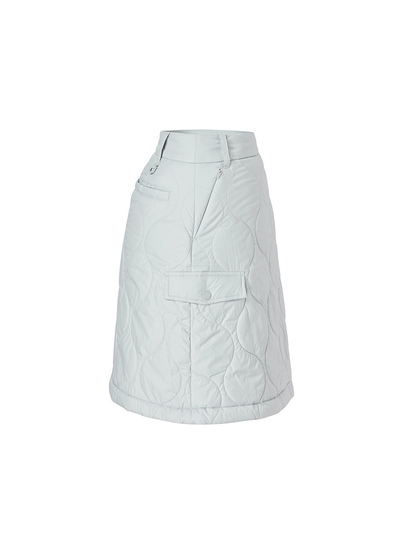Quilted Cover-Up Wrap Skirt