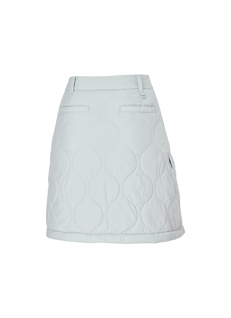 Quilted Cover-Up Wrap Skirt