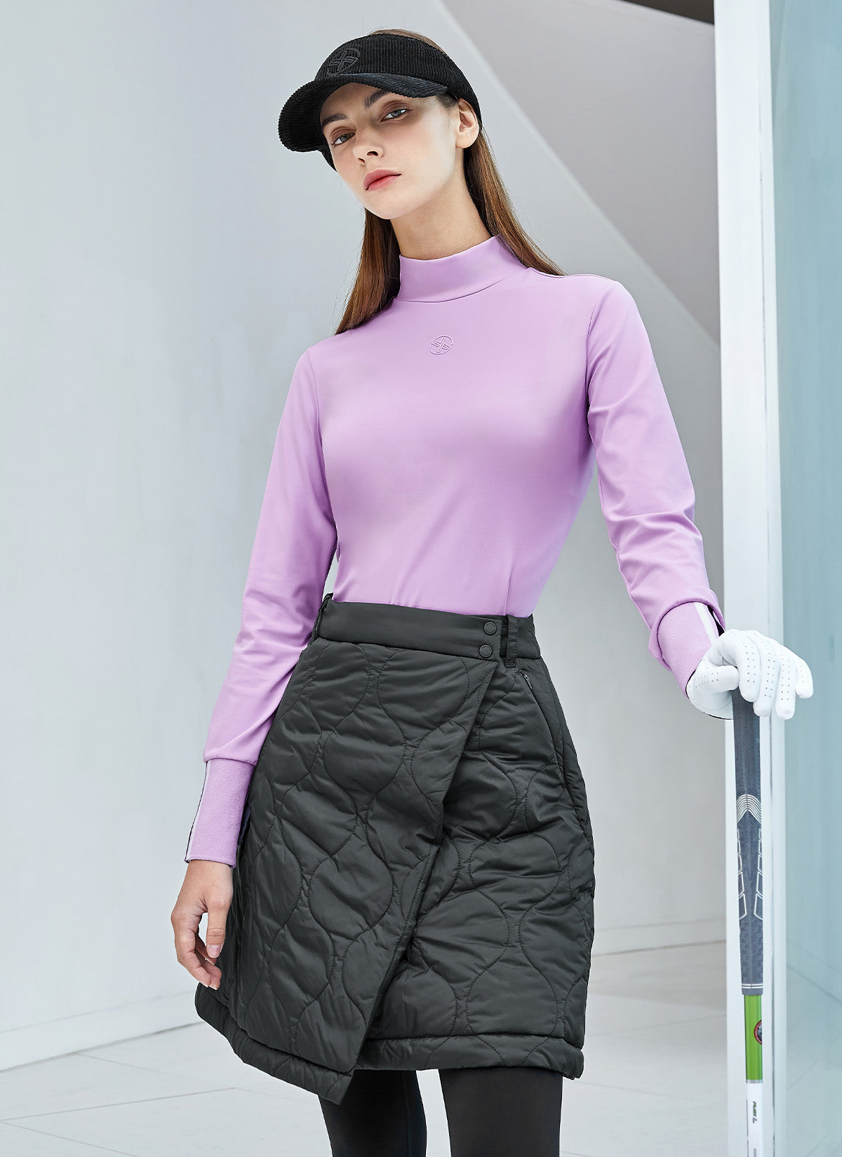 Quilted Cover-Up Wrap Skirt