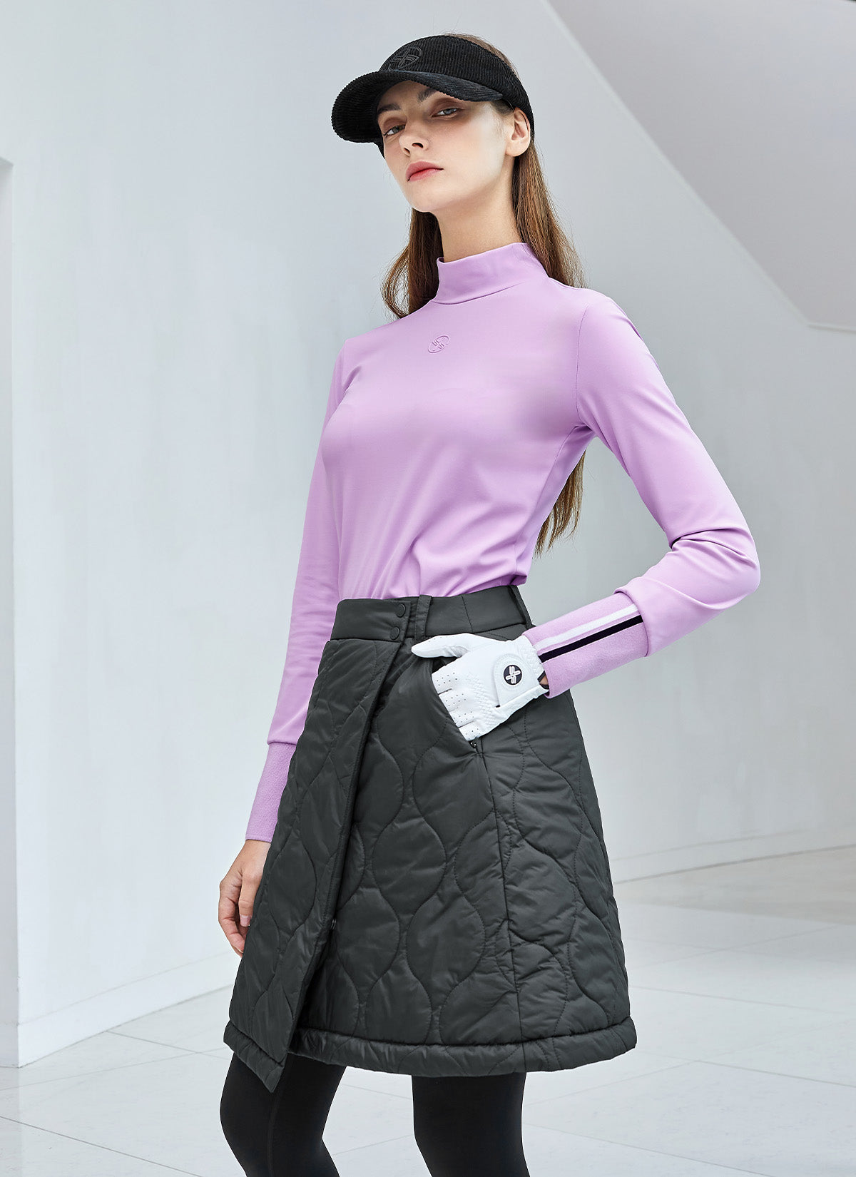 Quilted Cover-Up Wrap Skirt