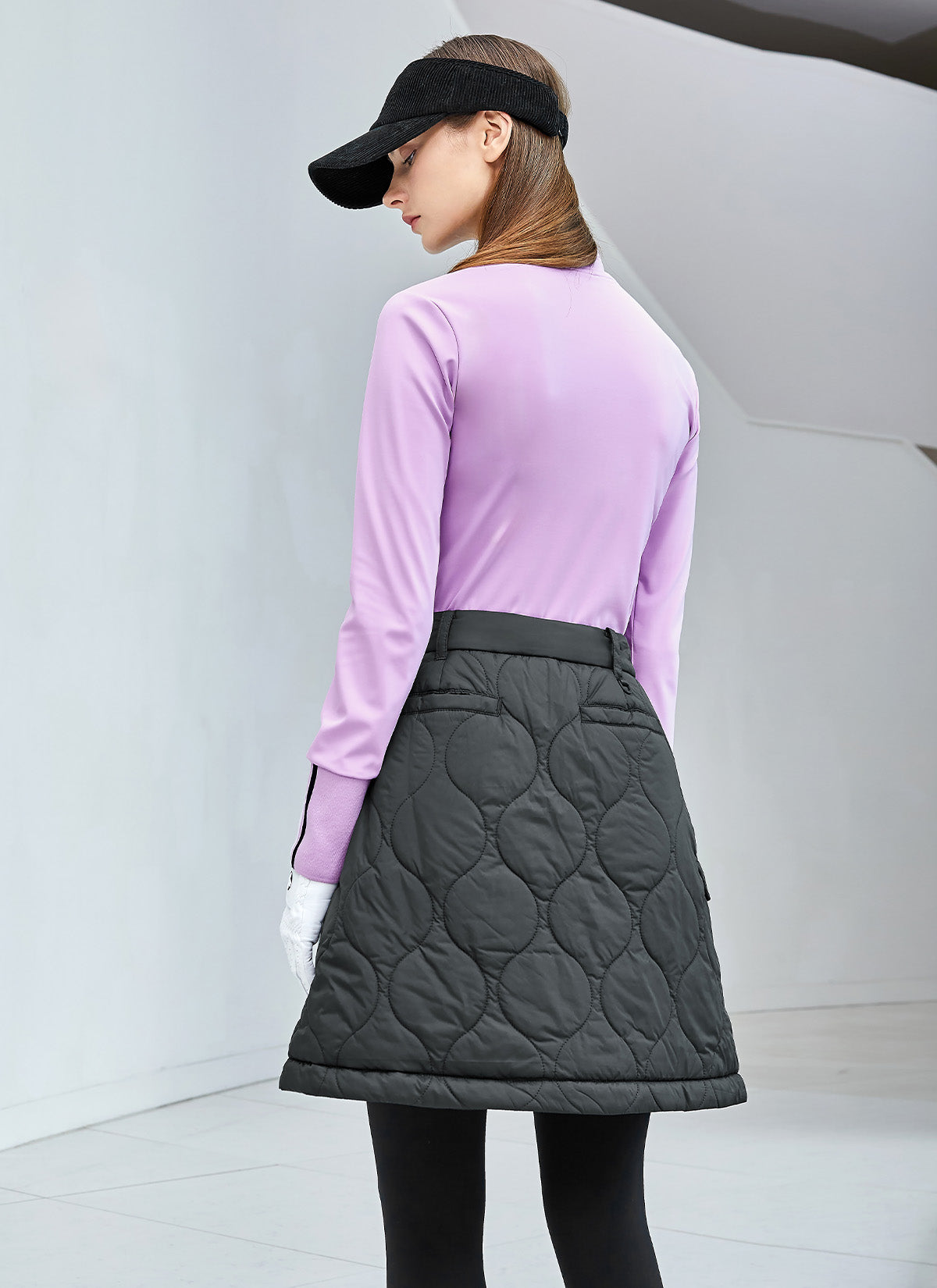 Quilted Cover-Up Wrap Skirt