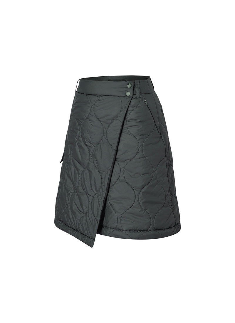 Quilted Cover-Up Wrap Skirt