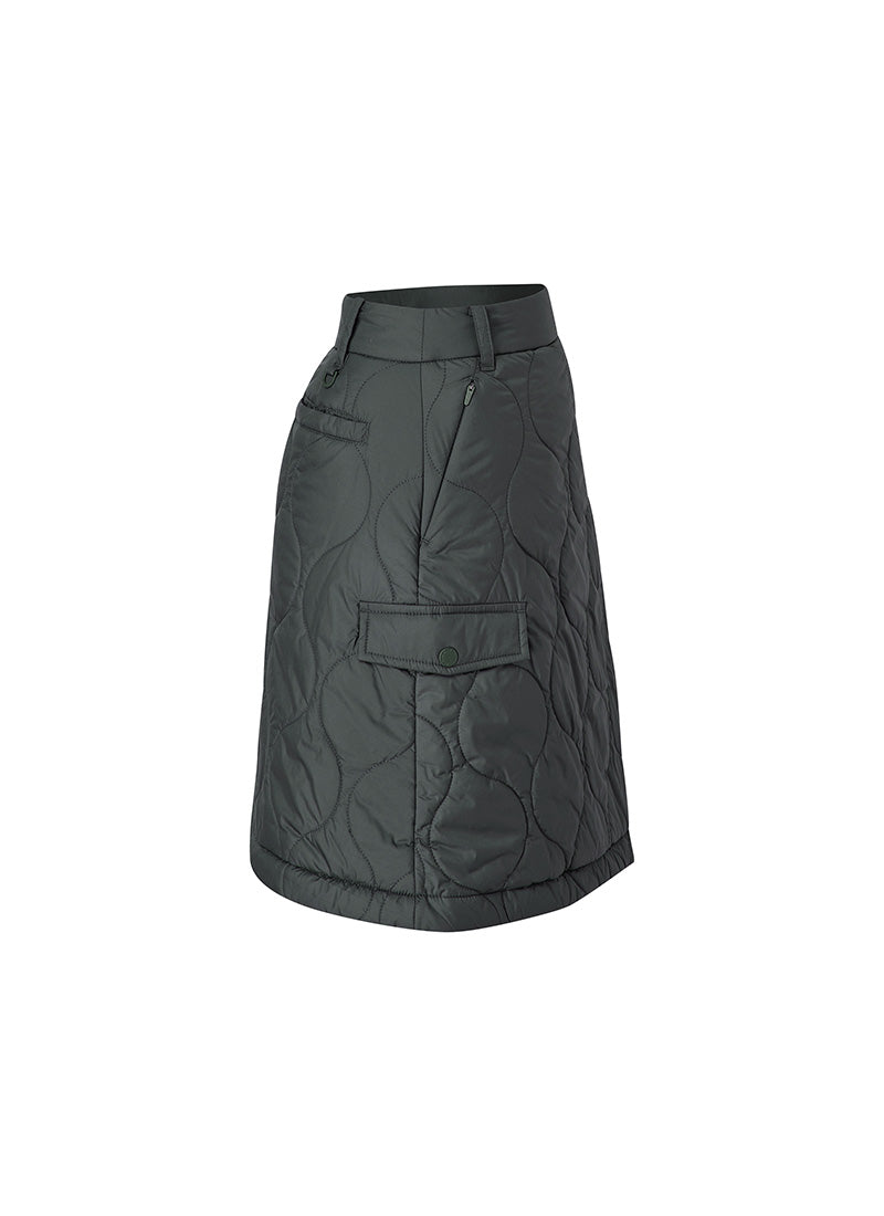 Quilted Cover-Up Wrap Skirt