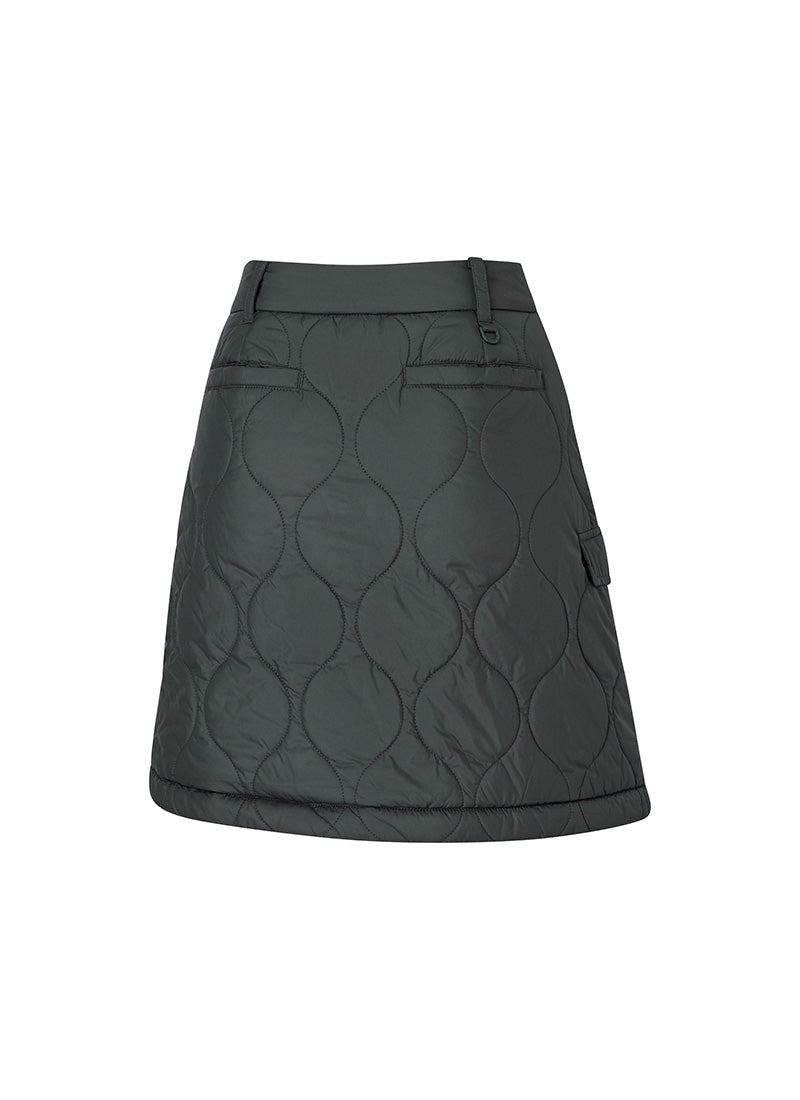 Quilted Cover-Up Wrap Skirt