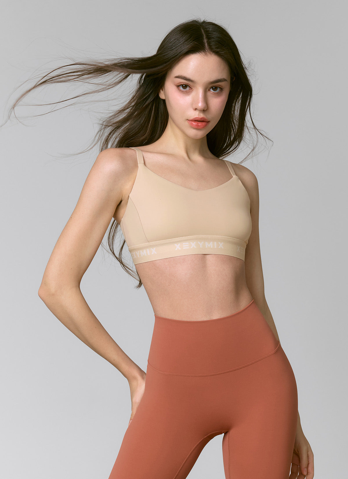 Black Label Signature Power Rise Logo Band Bra Top