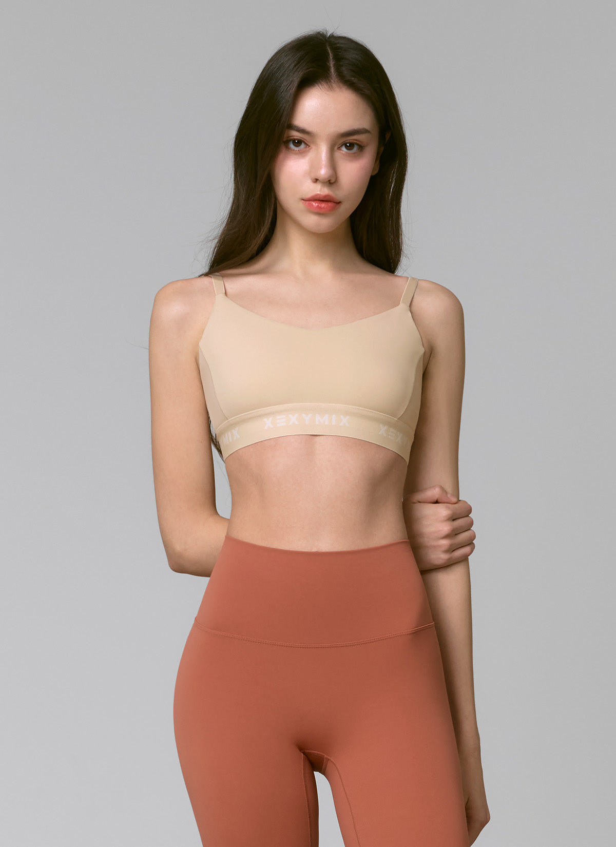 Black Label Signature Power Rise Logo Band Bra Top