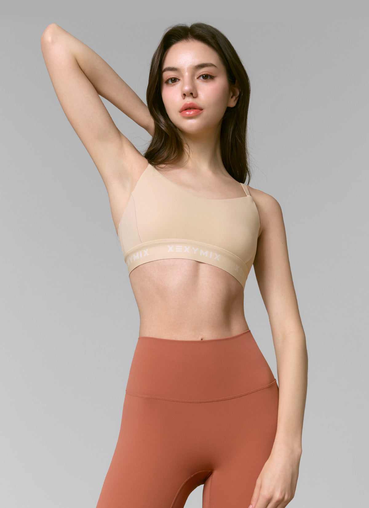 Black Label Signature Power Rise Logo Band Bra Top