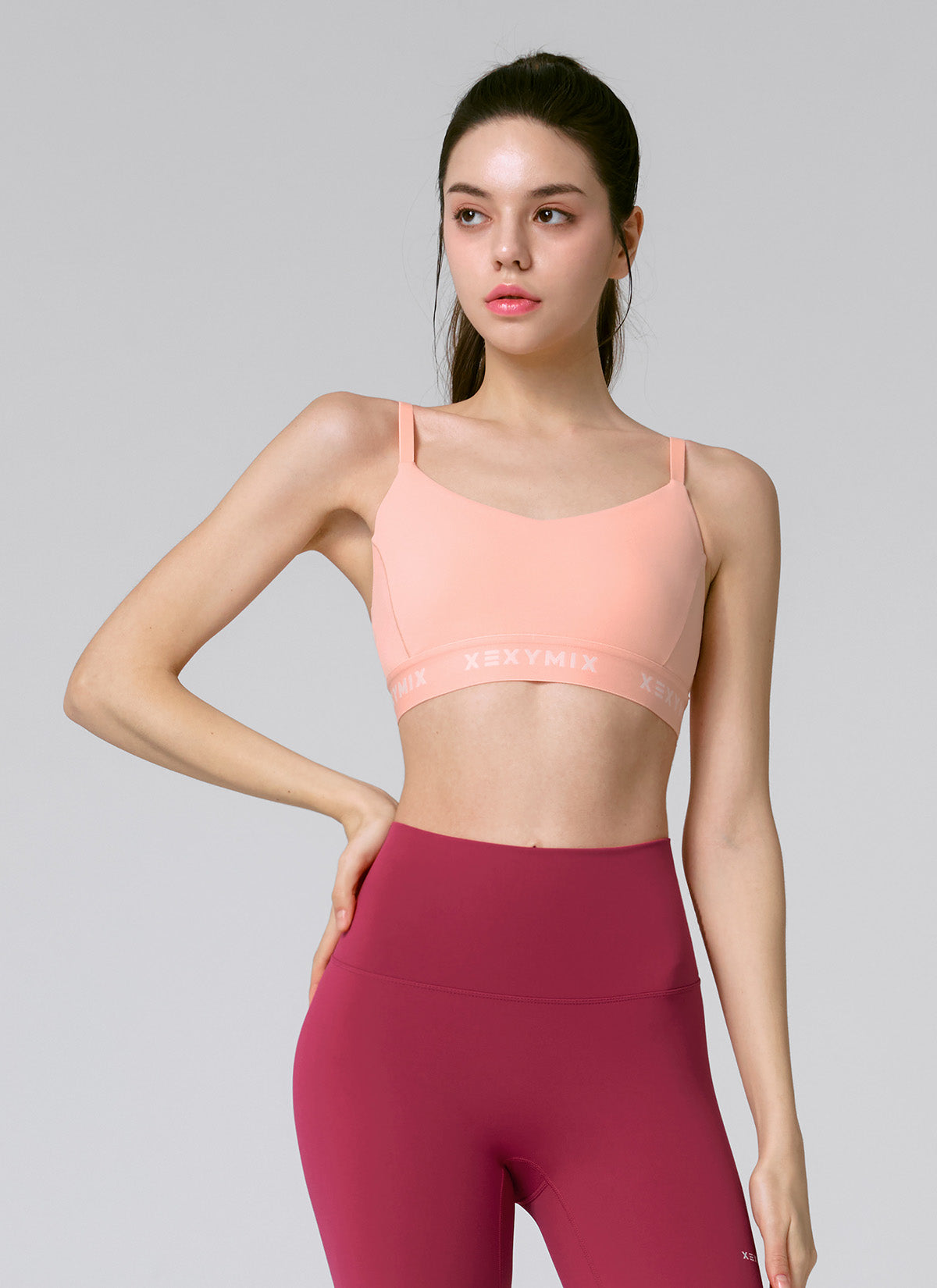 Black Label Signature Power Rise Logo Band Bra Top