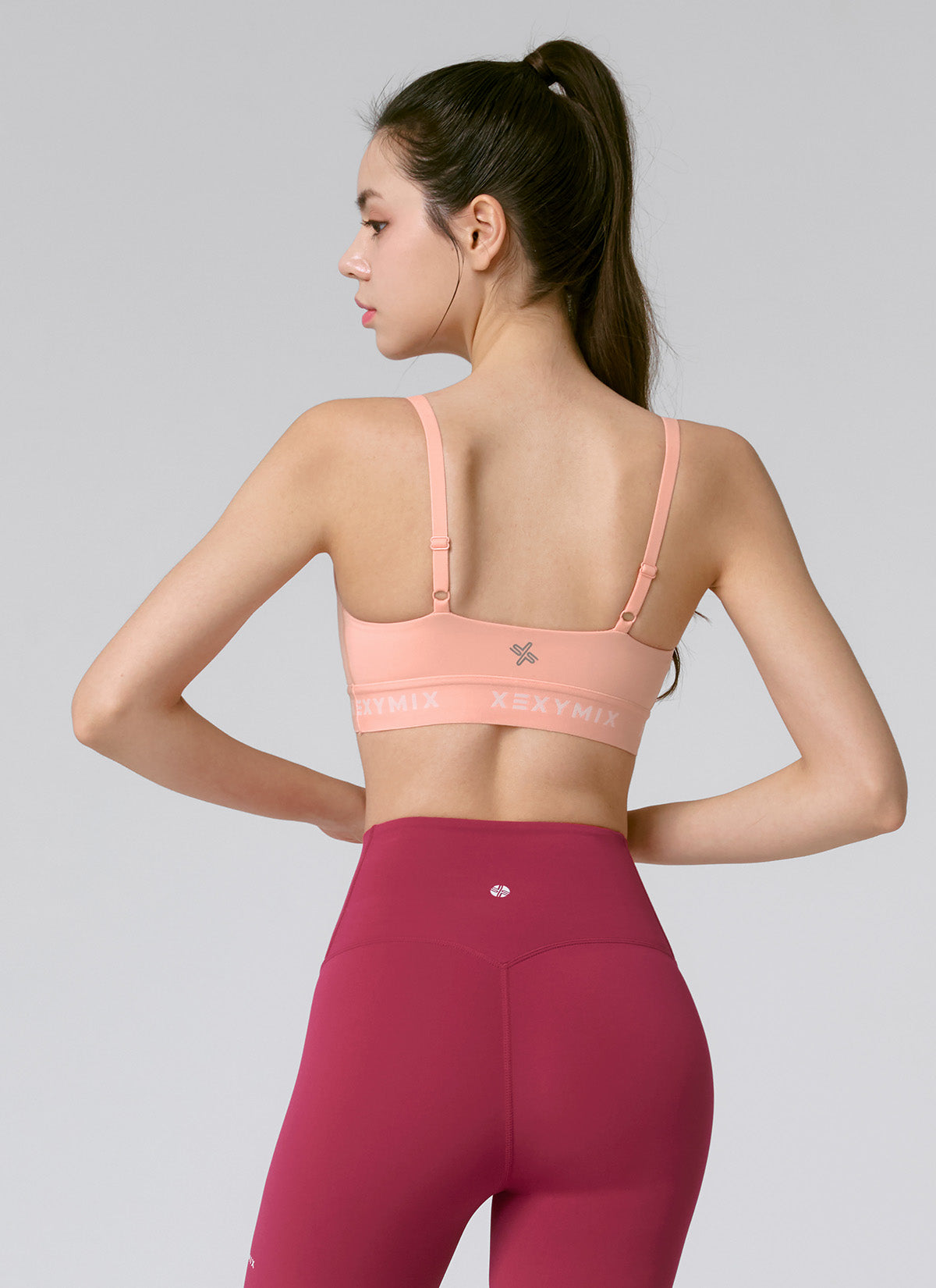 Black Label Signature Power Rise Logo Band Bra Top