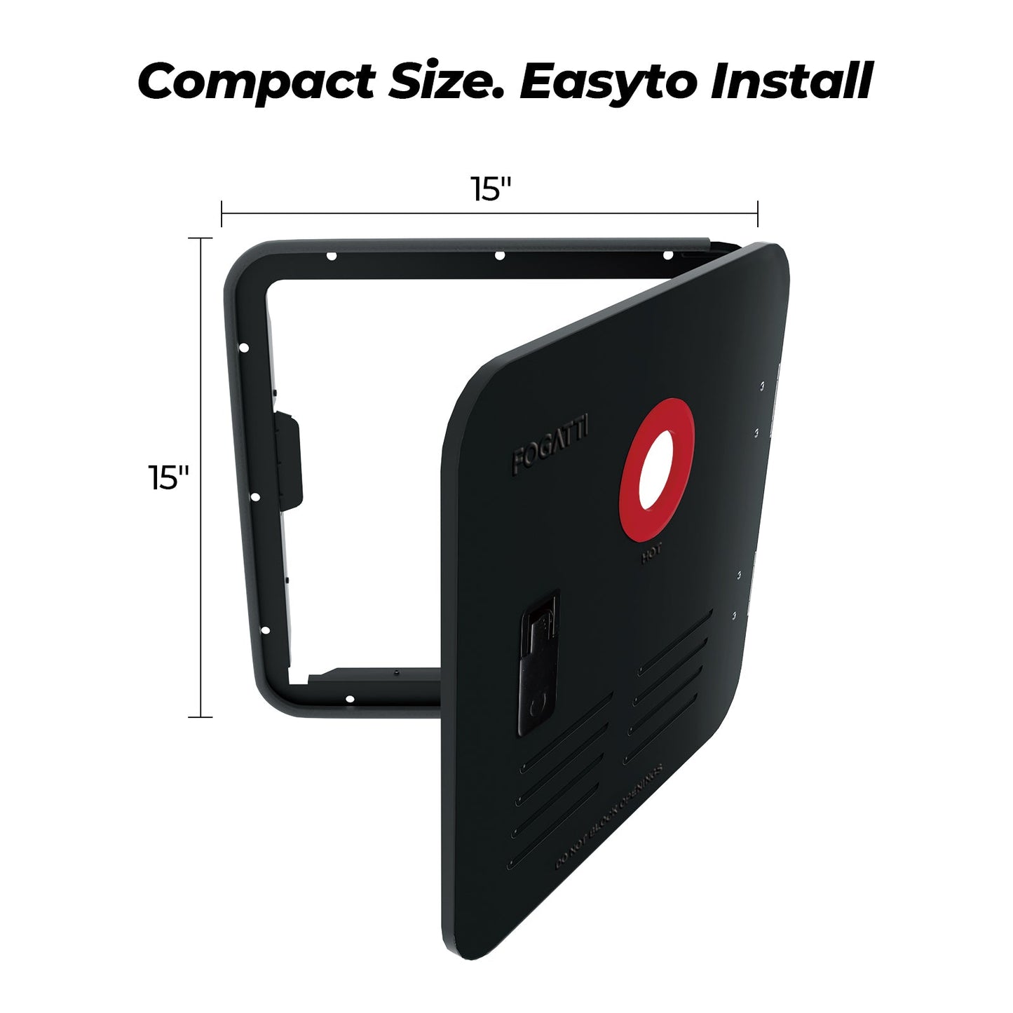 Fogatti RV Tankless Water Heater Door - 15 x 15 inches