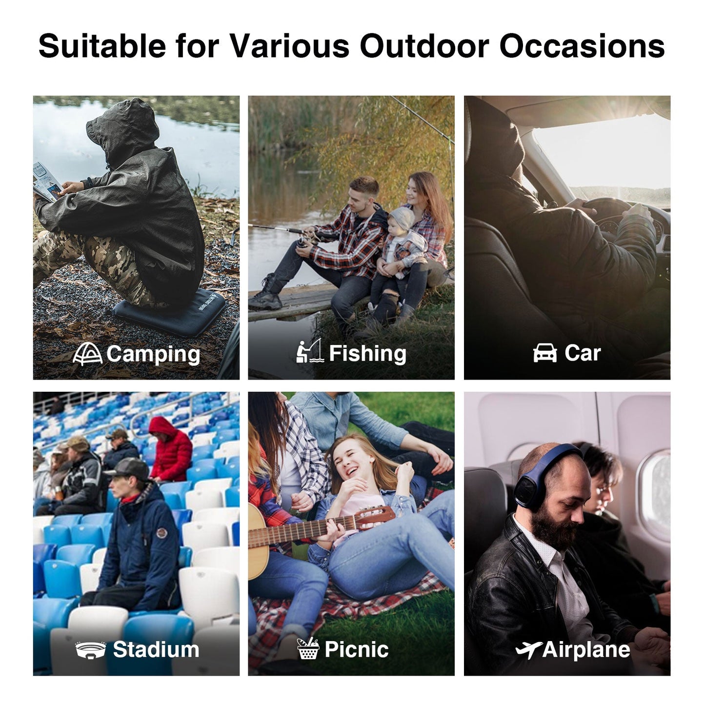 DYNISLAND SELF-INFLATING SEAT CUSHION