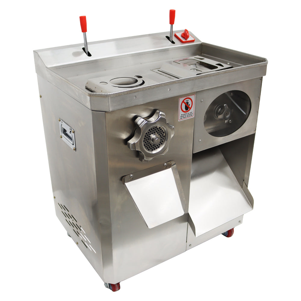 Mincing and cutting dual-purpose meat cutter