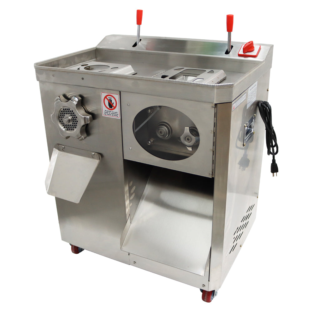 Mincing and cutting dual-purpose meat cutter