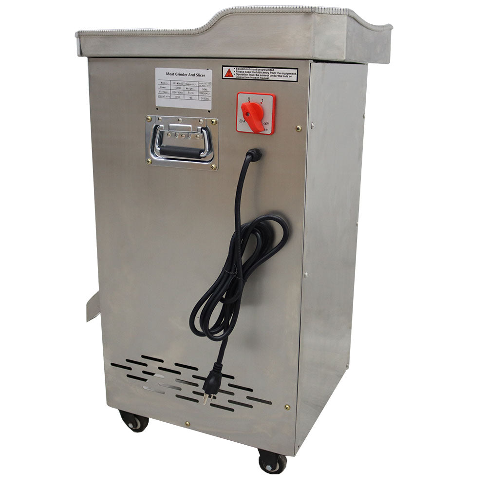 110V Stainless Commercial Meat Slicer with 4mm Blade