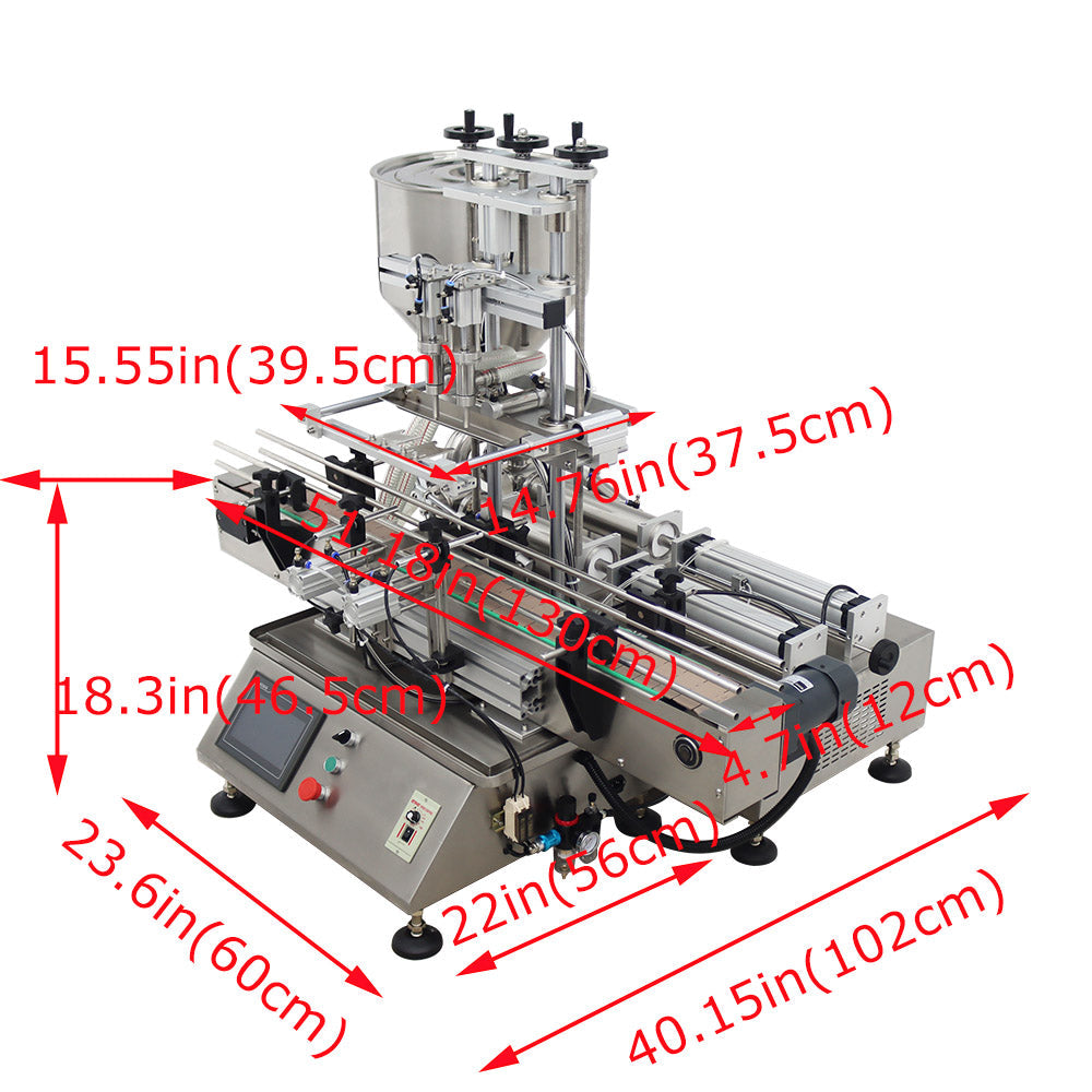 110V Desktop double  head paste filling machine