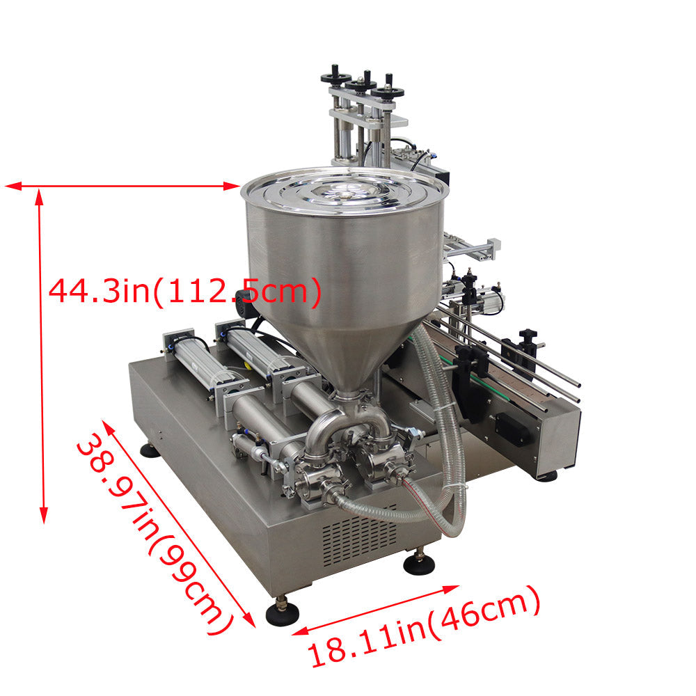 110V Desktop double  head paste filling machine